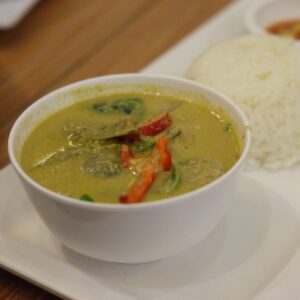 soup, food, thai meal kit green curry chicken